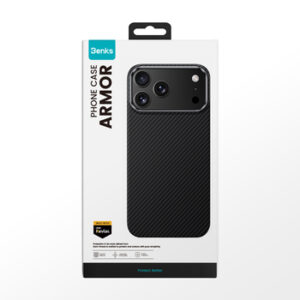 Carcasă Benks Magnetic Armor Air Kevlar cu ramă metalică  iPhone 17 Pro Max, neagră