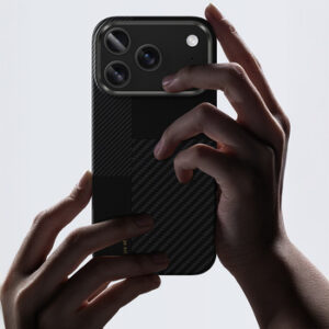 Carcasă Benks Montaj Magnetic Armor Air Kevlar cu ramă metalică iPhone 17 Pro Max, neagră