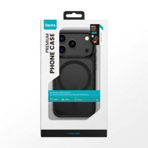 Carcasă Benks Magnetic Mist cu ramă metalică iPhone 17 Pro Max, neagră (buton de control al camerei)