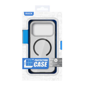 Carcasă magnetică Rock Crystal Armor Series  iPhone 17 Pro, neagră