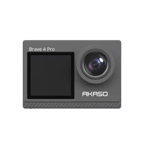 Camera video de actiune AKASO Brave 4 Pro, 20MP, 4K 30FPS, Stabilizare in 6 axe, Micro HDMI, Ecran IPS 1.4"/2", Timelapse, Slow Motion (Negru)