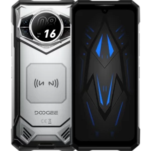 Telefon Doogee S200 VIP 5G Dual Display 6.58' IPS 120Hz / 1.32' AMOLED 256GB 10100mAh IP68/IP69K Android 16 Silver + Casti Wireless BoneBeat Run