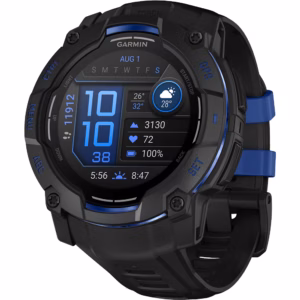 Smartwatch GARMIN Instinct 3, 50mm, GPS, Android/iOS, silicon, Black/Bolt Blue