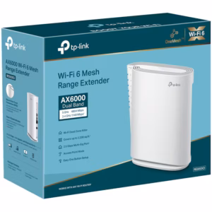 Range Extender TP-Link RE900XD Wi-Fi 6 Dual-Band AX6000, 1 x 2.5 Gbps port + 2 x Gigabit, 8 fluxuri de date, tehnologie OneMesh, Smart Roaming