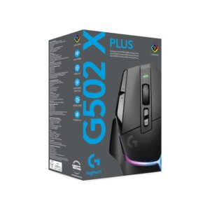 Mouse gaming Logitech Lightspeed G502 X Plus, Wireless, RGB, Negru