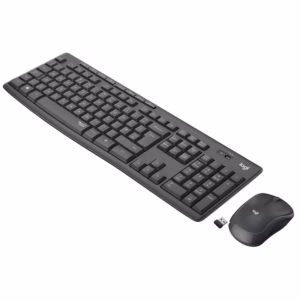 Kit wireless tastatura si mouse Logitech MK295 Silent, layout US INTL, Graphite LAYOUT ITALIA